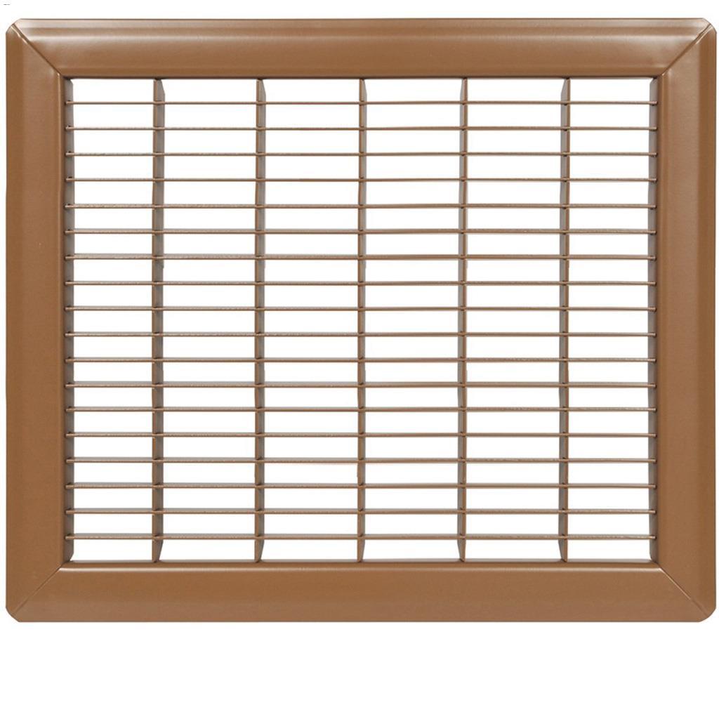 6" x 12" Brown Wicker Design Return Air Floor Grille