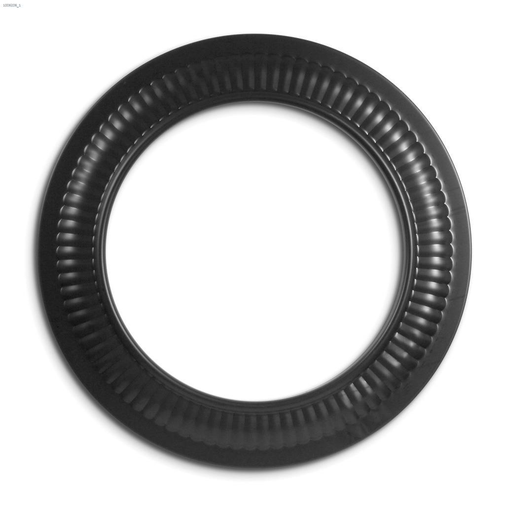 8" Black Matte Single Wall Trim Collar
