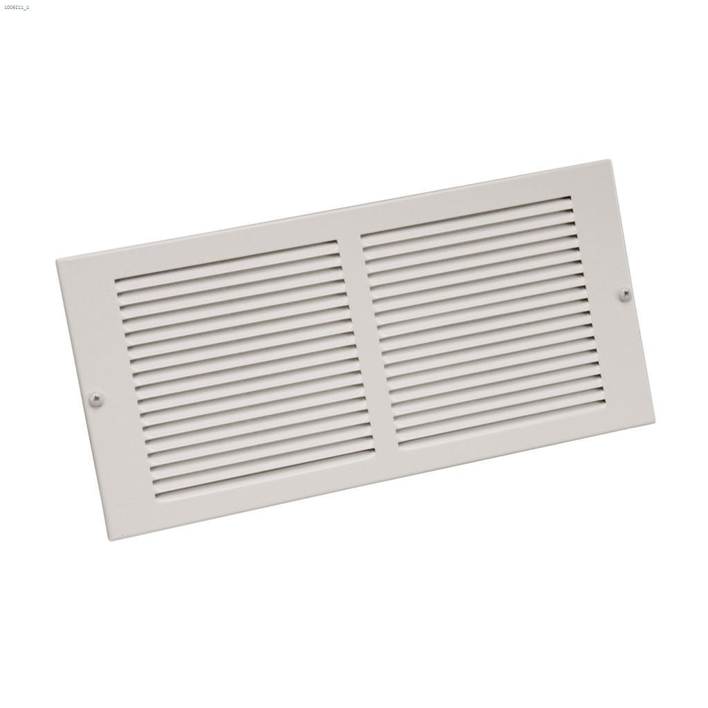 8" x 14" Grille murale à lames, blanc