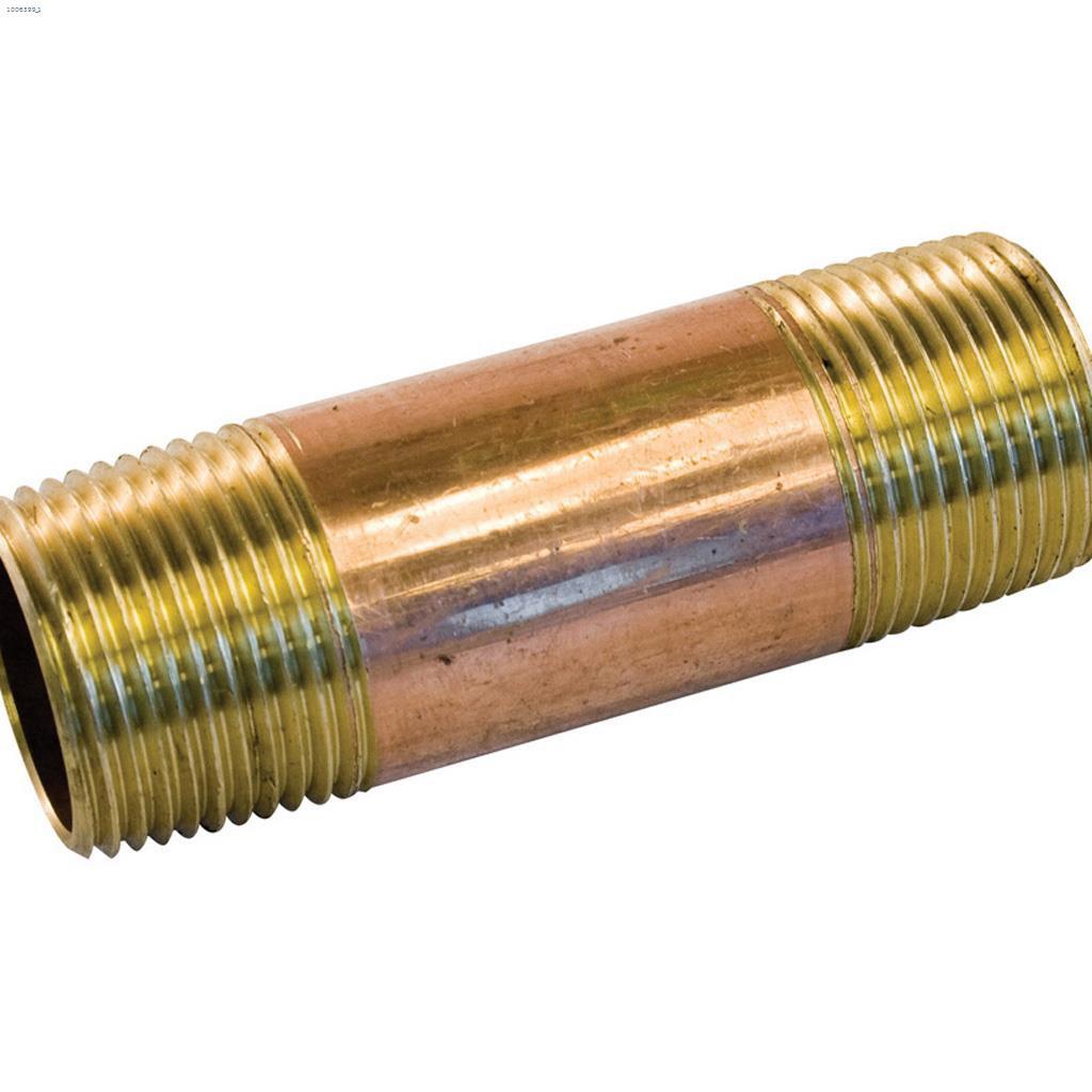 1/4" x 1-1/2" Thread Bronze Pipe Nipple