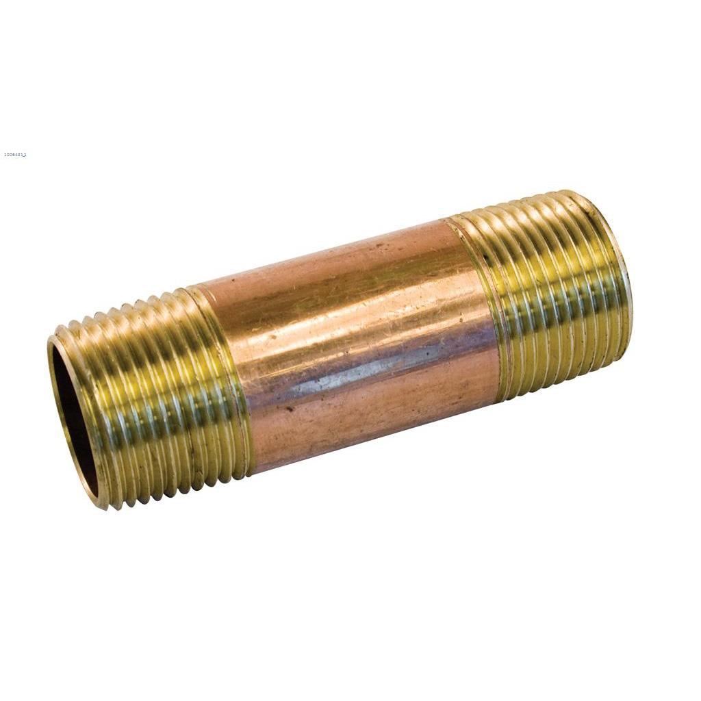 3/8" x Close Thread Bronze Pipe Nipple