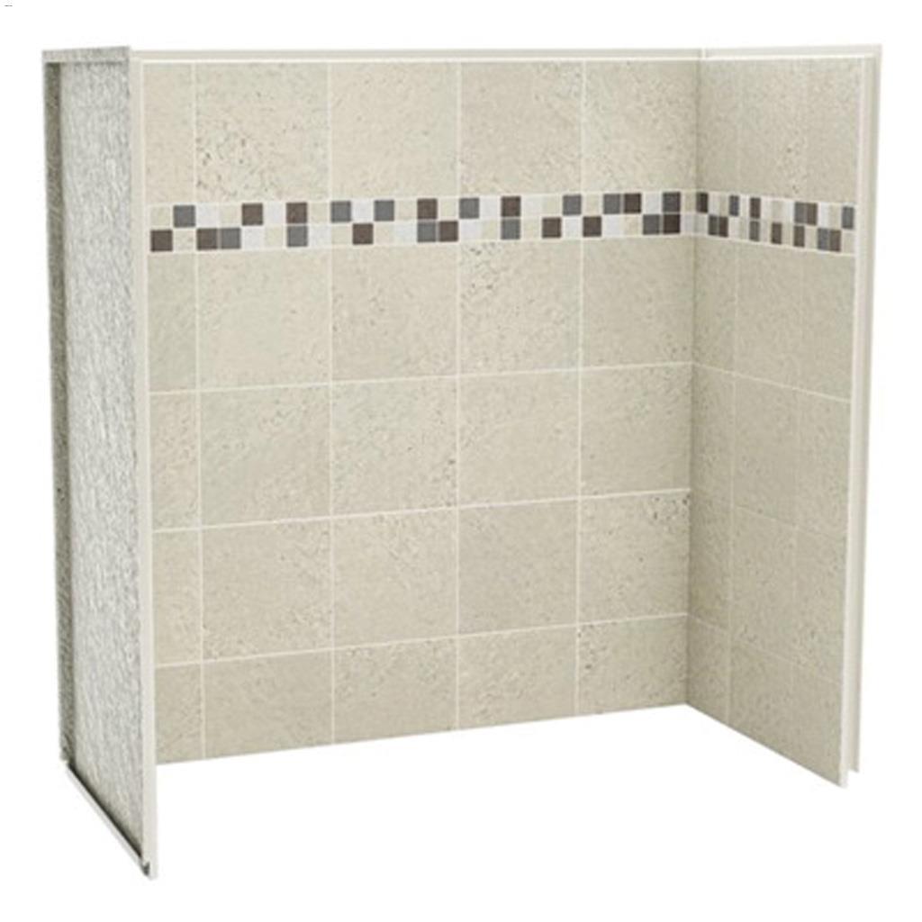 60" x 30" x 60" Stone Sahara Utile Tub Wall Kit