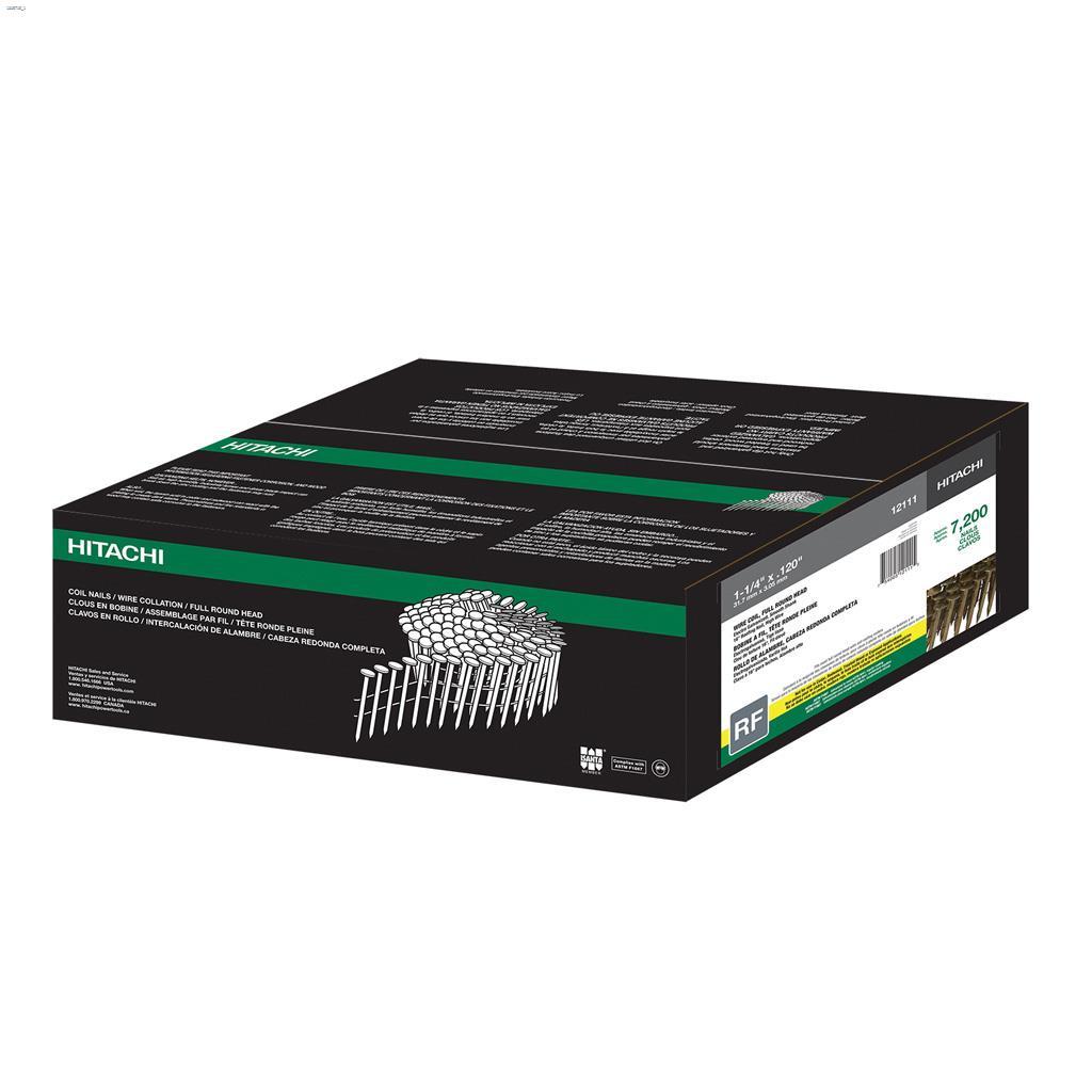 1-1/4" x 0.12" EG Roofing Coil Nail -7200/Box