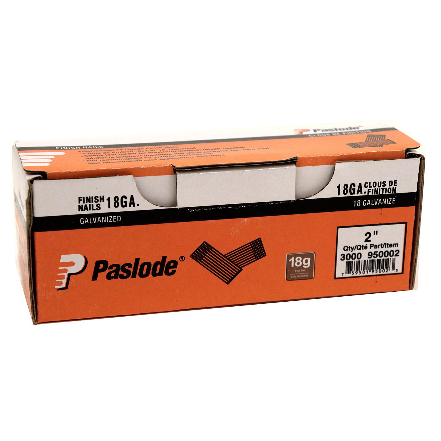 2" 18 Gauge Galvanized Brad Nail-3000/Box