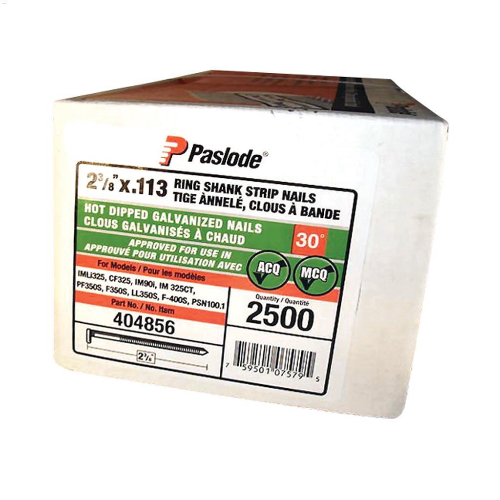 Paslode 2-3/8" Ring Shank Galvanized Framing Strip Nail