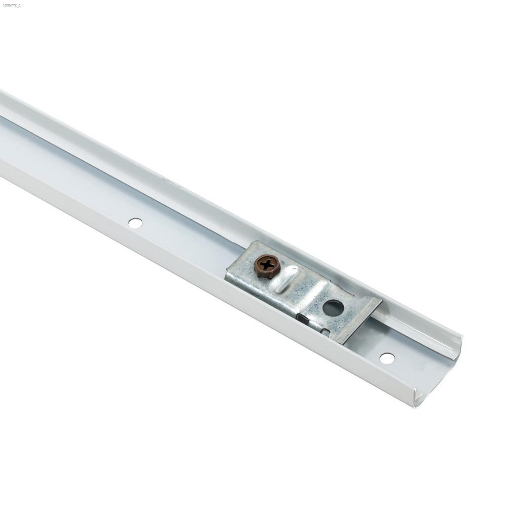 47-3/4" White Steel Bi-Fold Door Mechanism Track