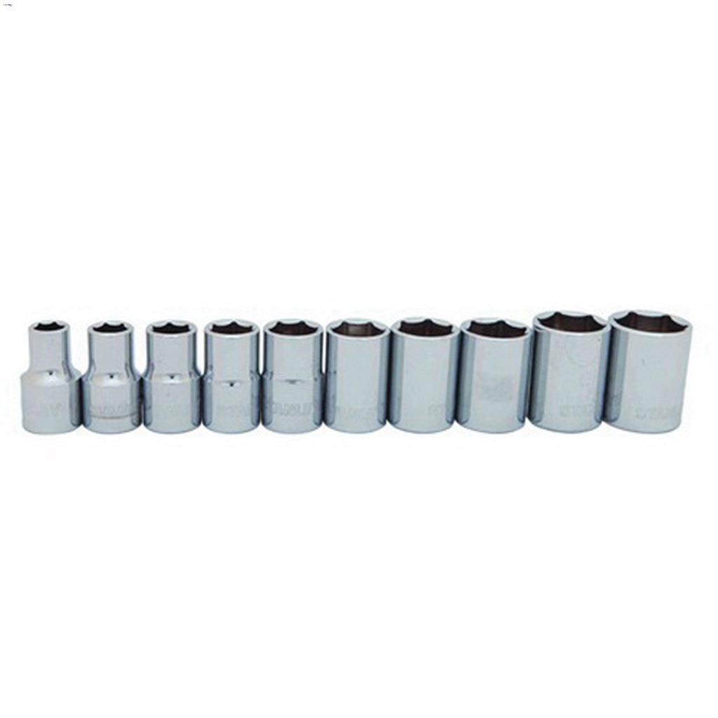 1/2" Drive Full Polish 10 Piece Standard Socket Set