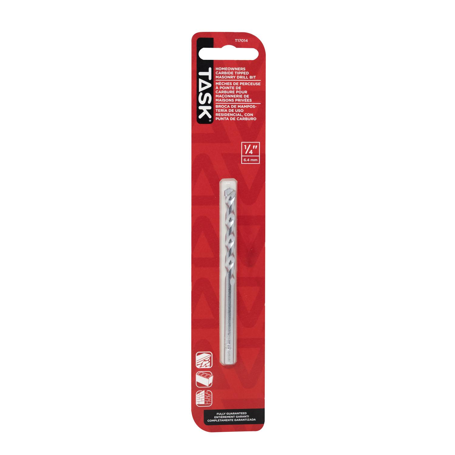 1/4" Carbide Rotary Masonry Drill Bit