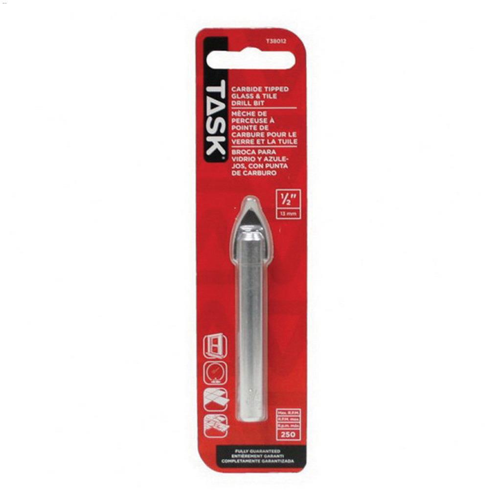 1/2" Carbide Glass & Tile Drill Bit