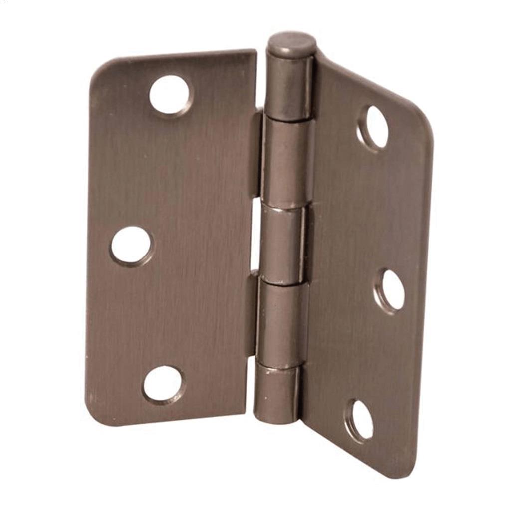 3" x 3" Antique Nickel Plain Bearing Residential Butt Hinge