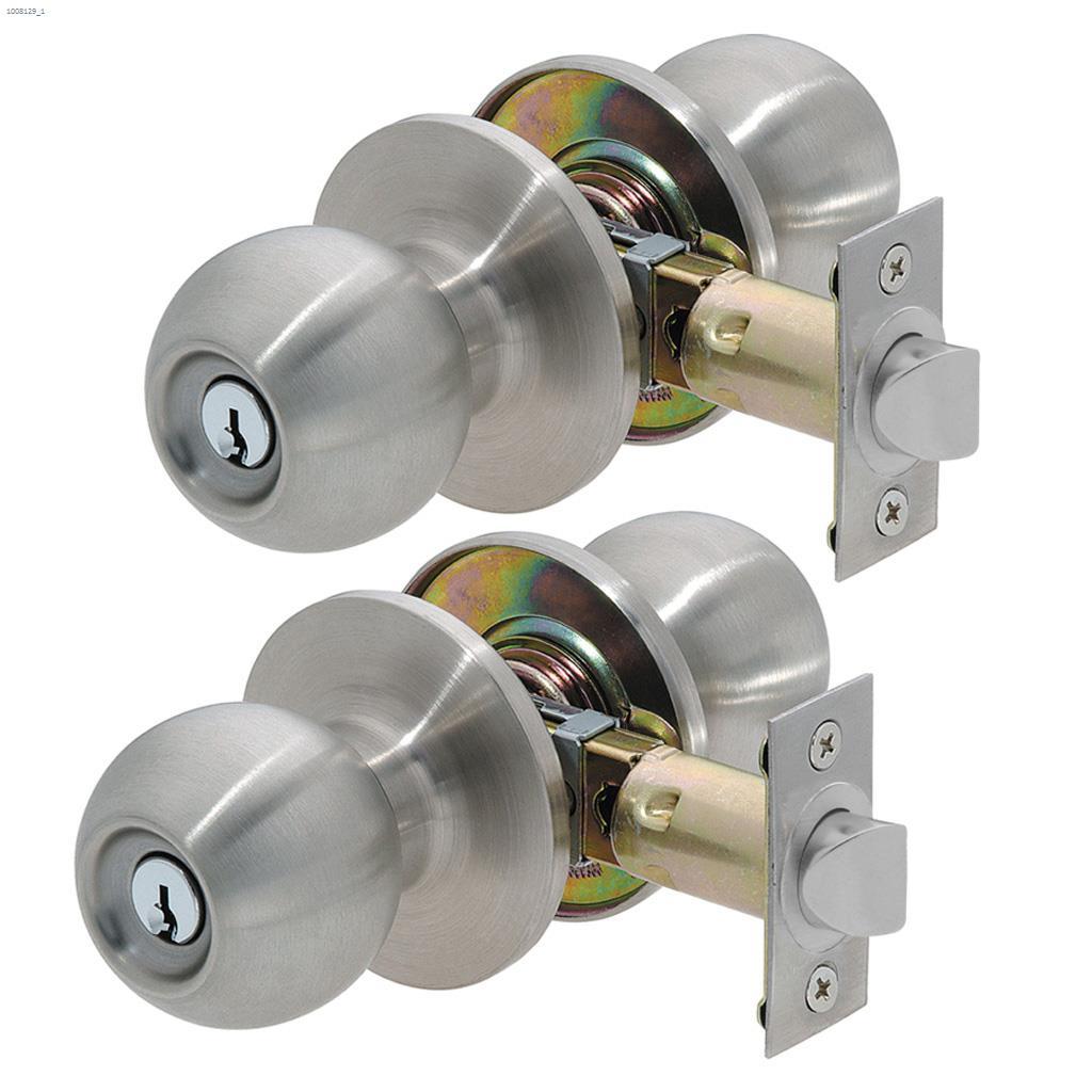 Epic Twin Entry Knob Satin Stainless Steel
