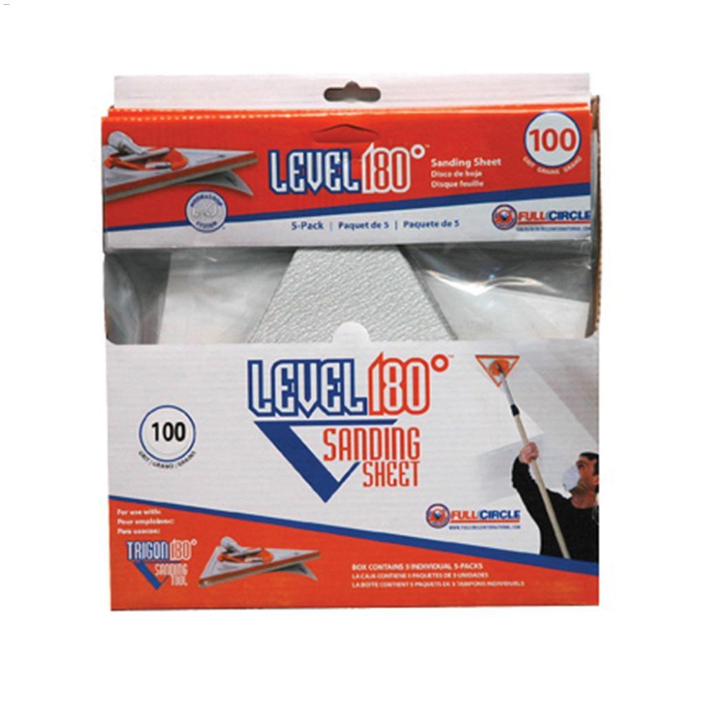220 Grit Trigon Level 180 Sandpaper-5/Pack