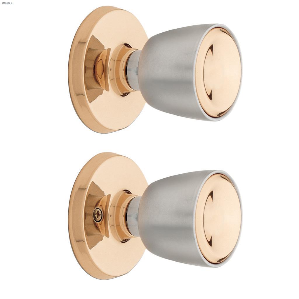 Beverly Privacy Knob Bright Bronze Satin Chrome
