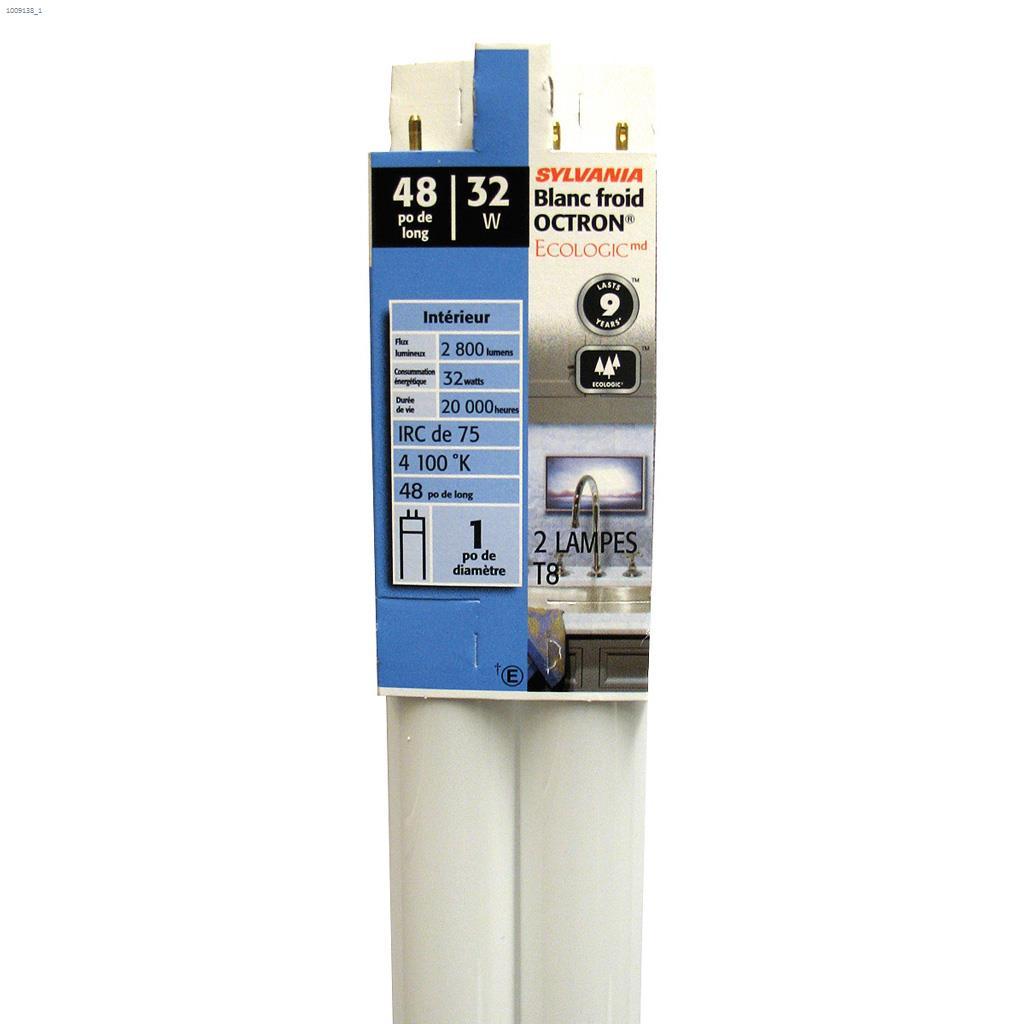 T8 32W 4100K 48" Fluorescent Bulb-2/Pack