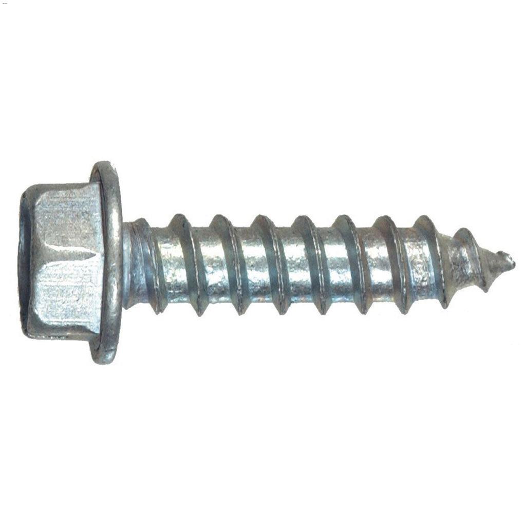 #14 x 1-1/4" Zinc Plated HWH Sheet Metal Screw-20/Pack