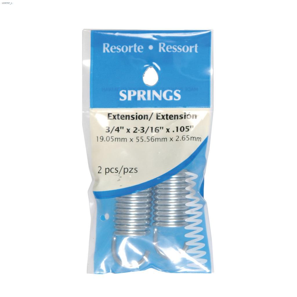 3/4" x 2-3/16" Zinc Plated Extension Spring-1/Pack
