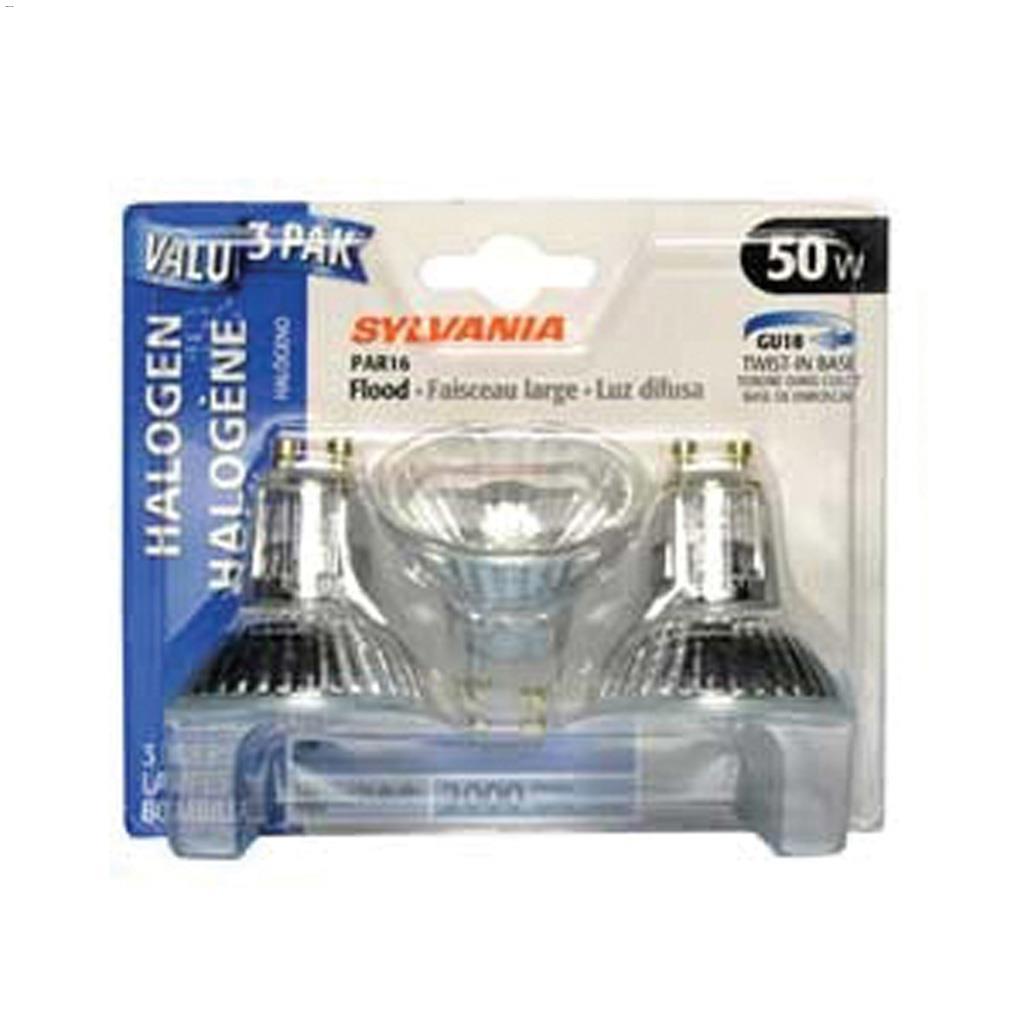 GU10 50W Halogen Bulb-3/Pack