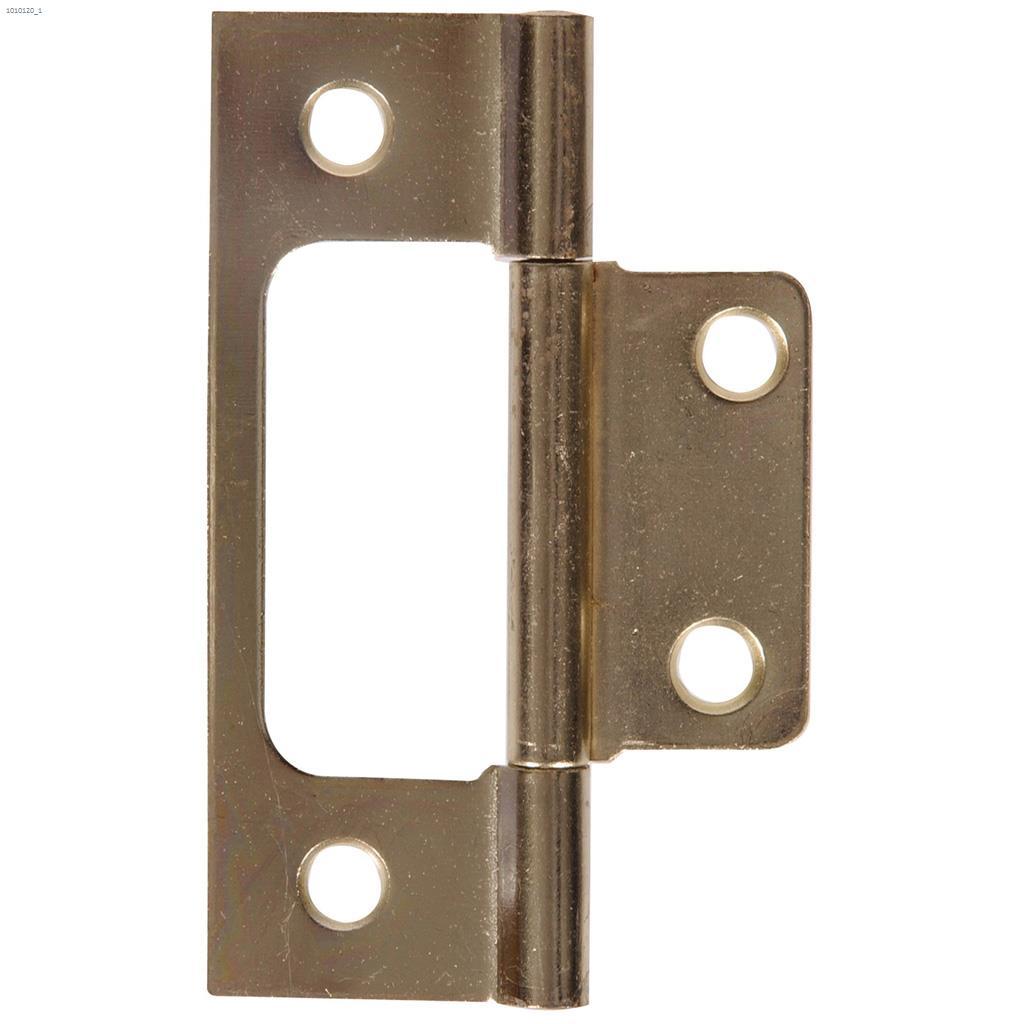 3" Satin Brass Non Mortise Hinge-2/Pack