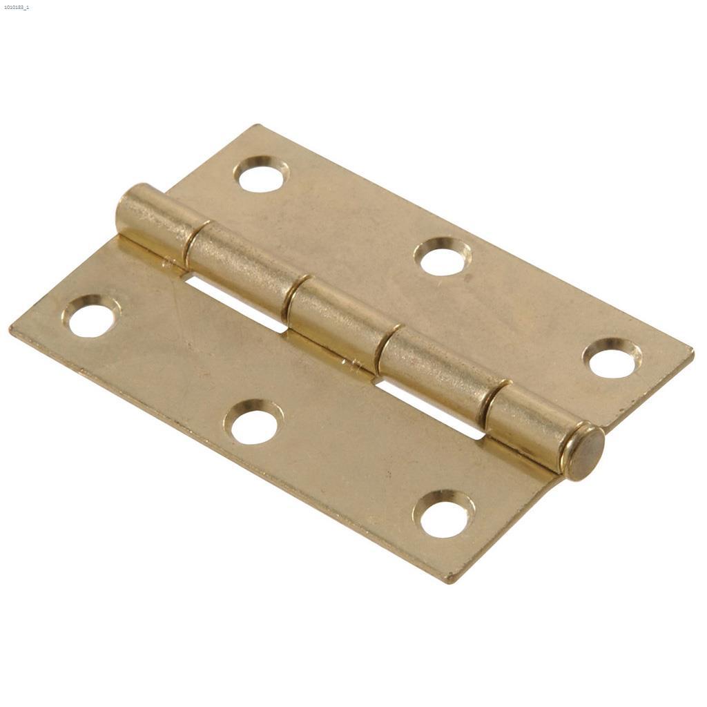2" Brass Plated Removable Pin Light Narrow Hinge-2/Pack