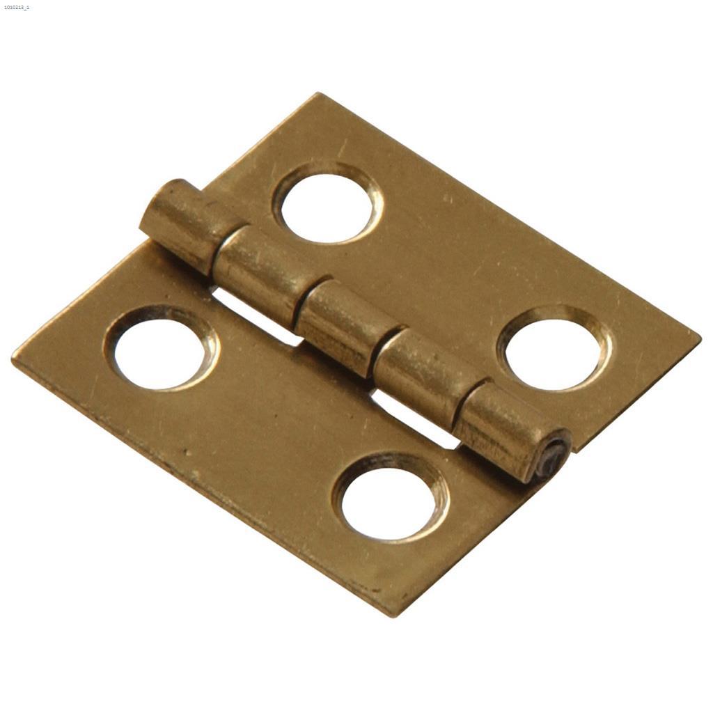 2" x 1-3/16" Bright Brass Solid Brass Medium Hinge-2/Pack