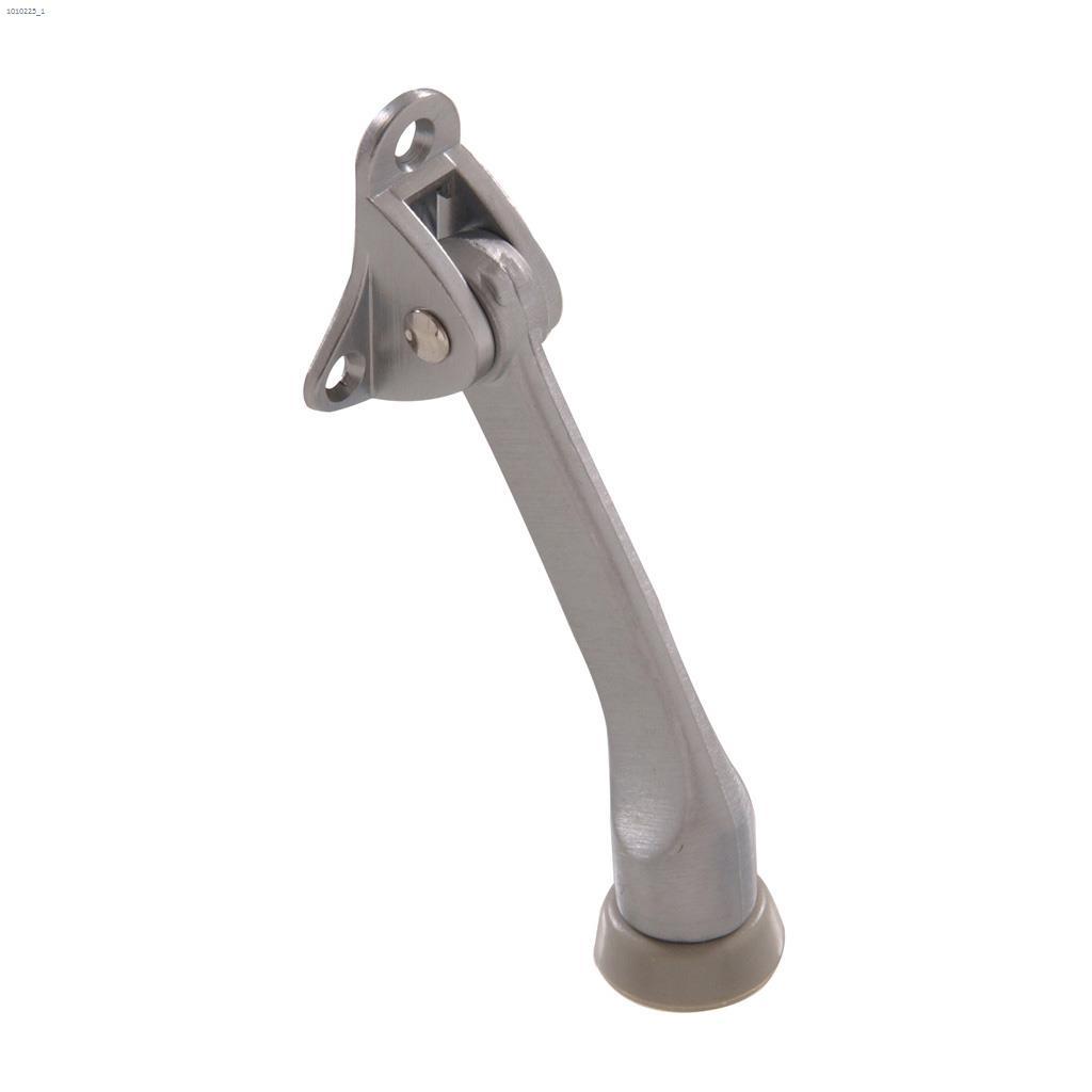 4" Satin Chrome Kickdown Door Stop