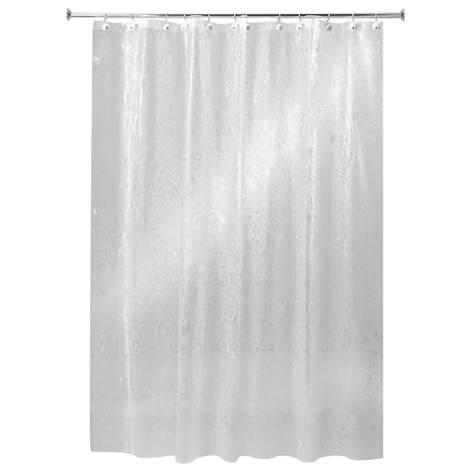 72" x 72" Frost EVA Floret Shower Curtain