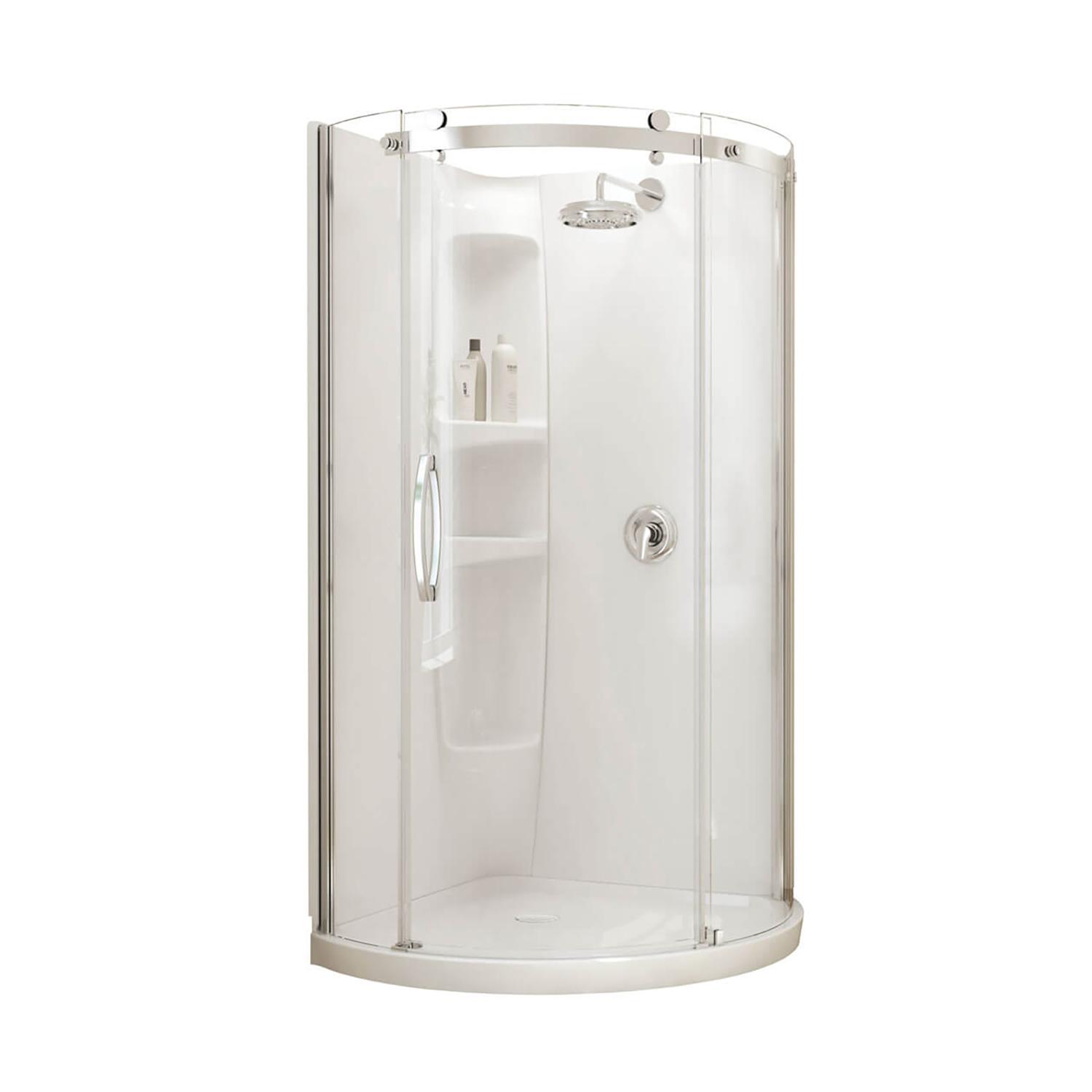 Chrome Plated Olympia Shower Stall Kit