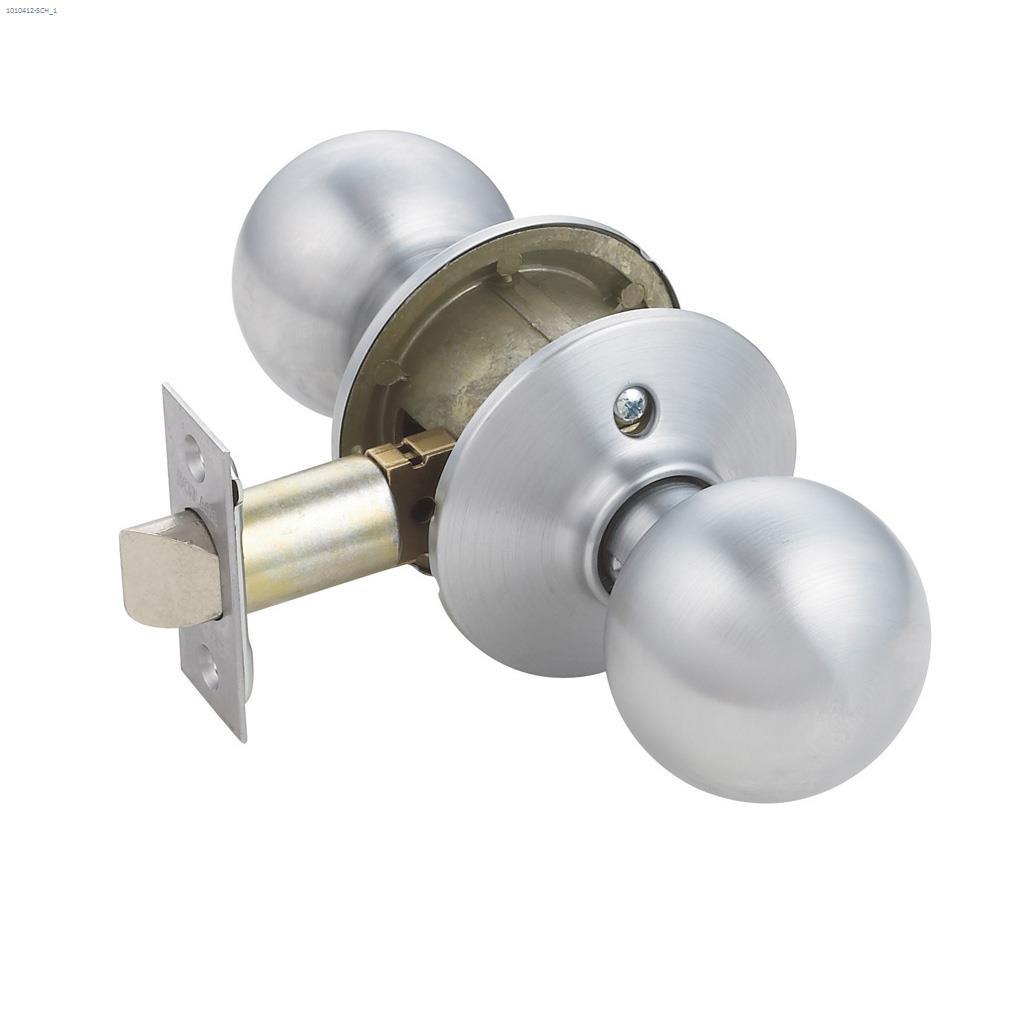 Orbit Passage Knob Satin Chrome