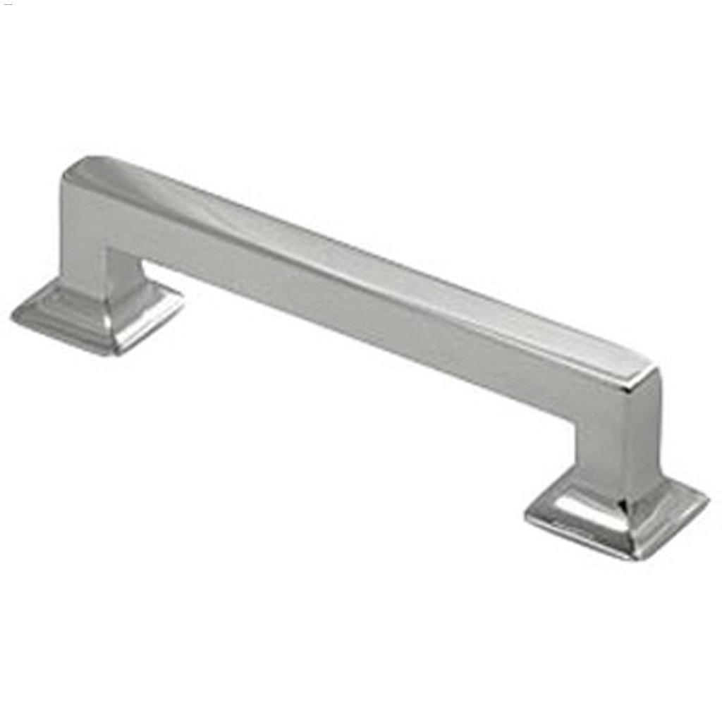 18" Bright Nickel Studio Door Pull