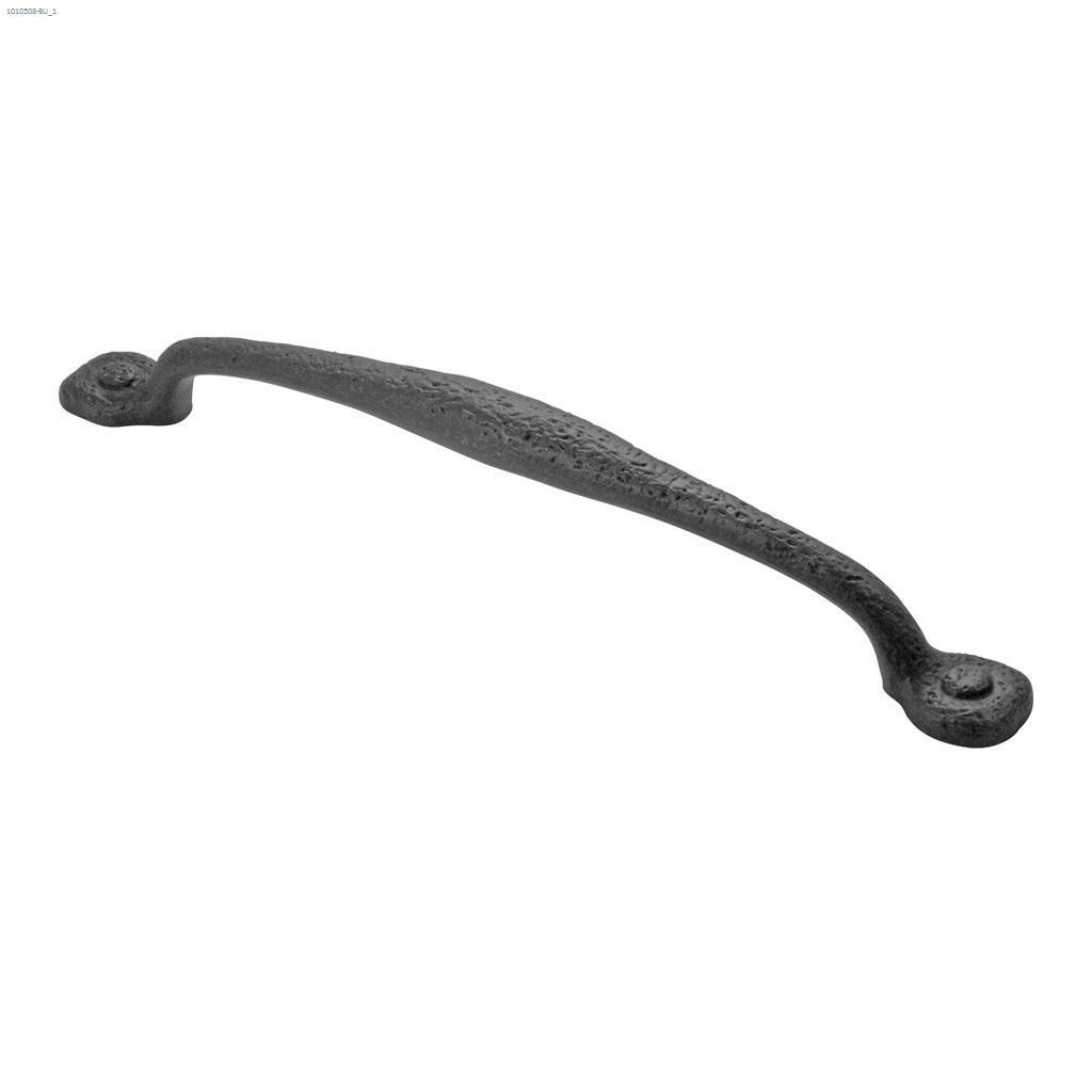 12" Black Iron Refined Rustic Door Appliance Pull