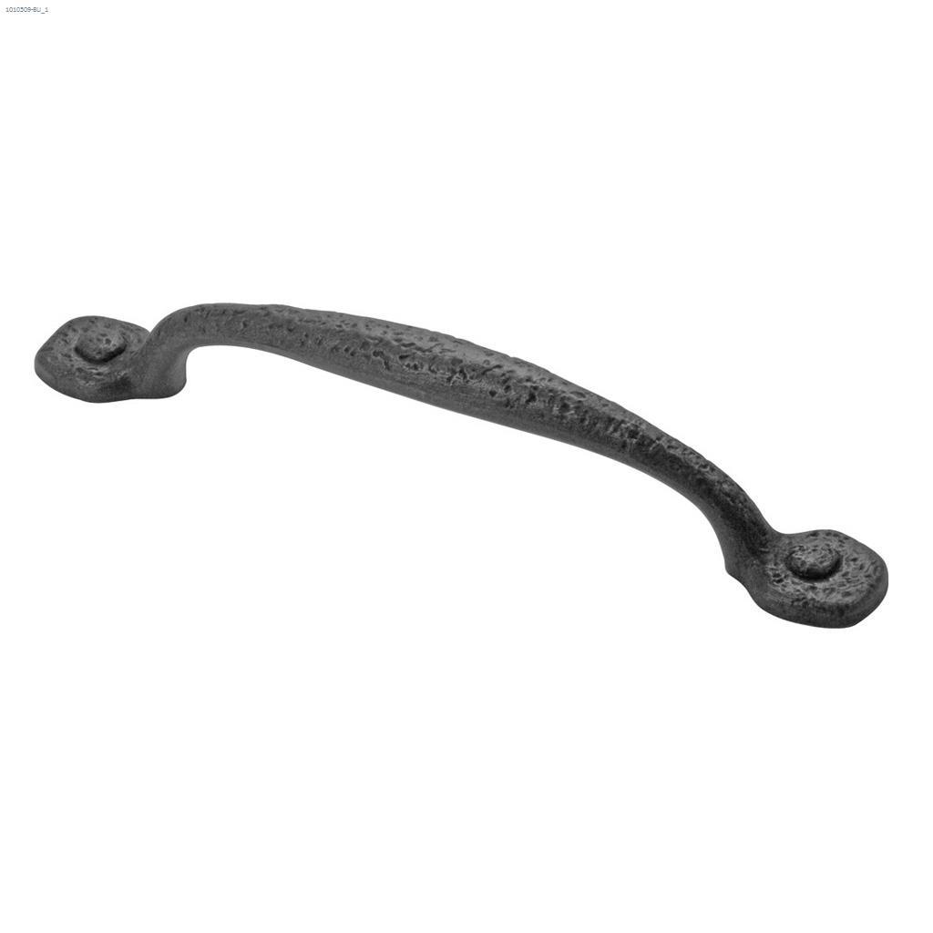 8" Black Iron Refined Rustic Door Appliance Pull