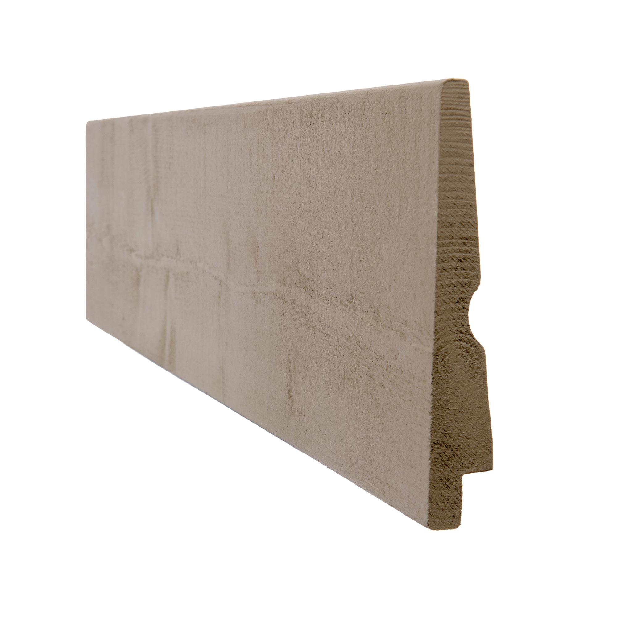Finished Wood Taupe Rabbeted Bevel Siding