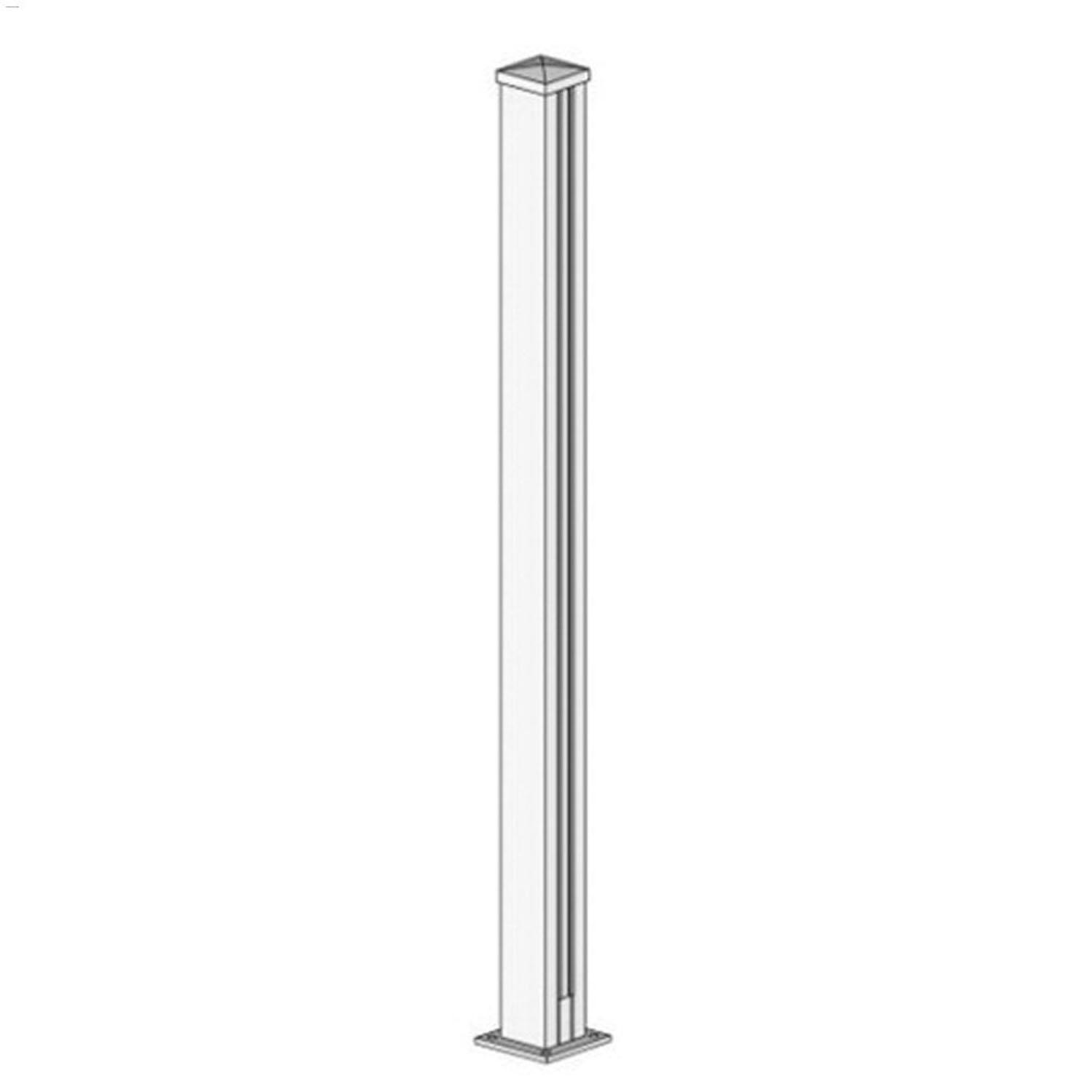 42" Scenic End Post For 10mm Glass