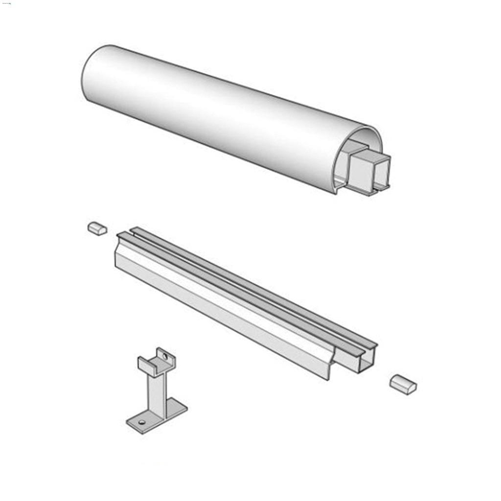 10' Lakeside Copper Top & Bottom Rail For Glass