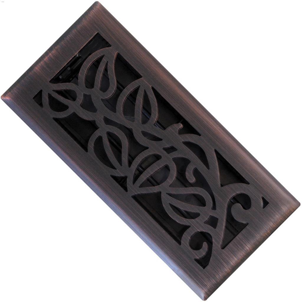 4" x 10" Vine Design Floor Register