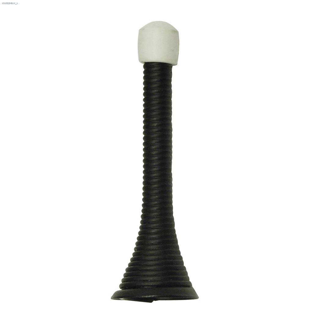 15/16" x 3-1/8" Butoir de porte à ressort noir