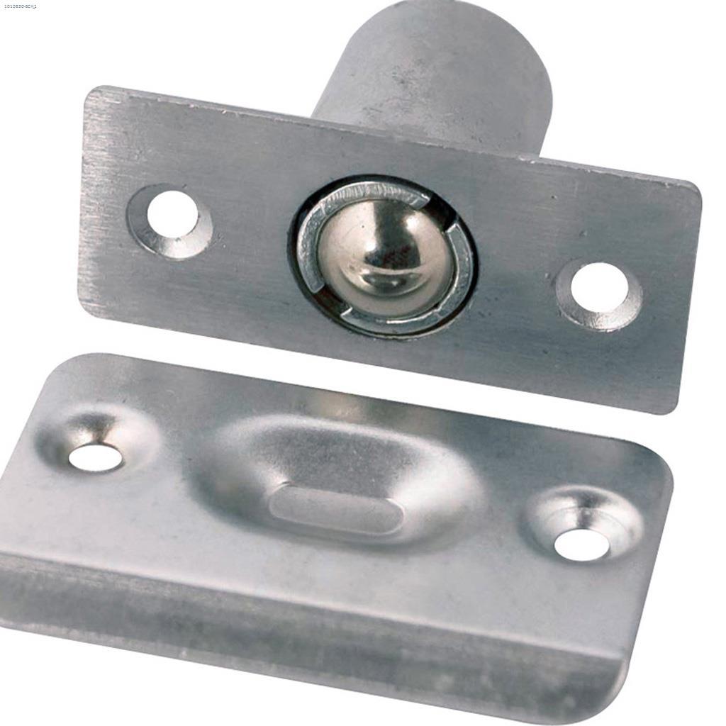 Verrou pare-balle réglable en chrome satiné 56.5 mm x 24 mm