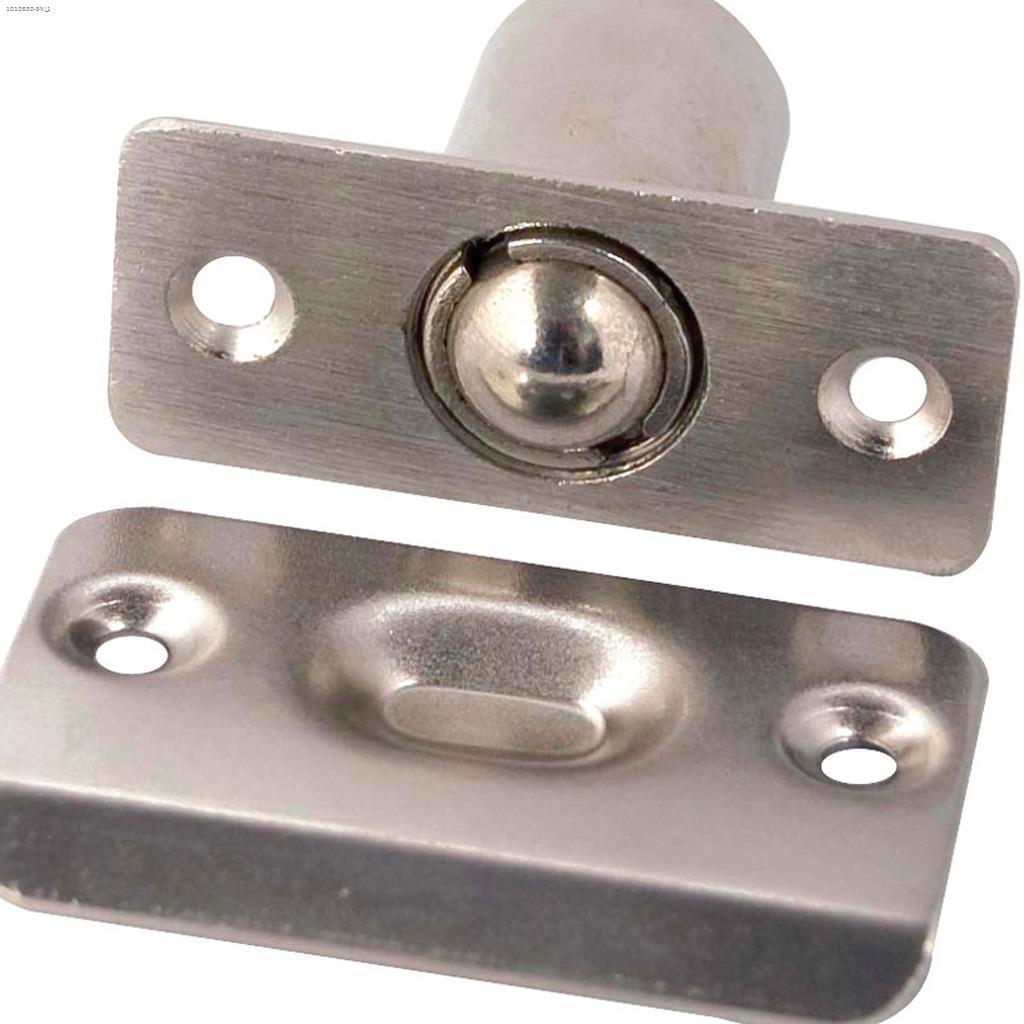 Verrou pare-balle réglable en nickel satiné 56.5 mm x 24 mm