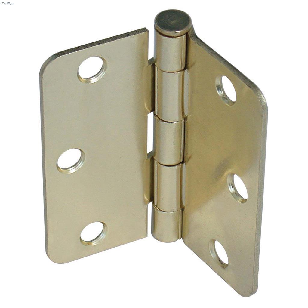 3” x 3” Plain Bearing Residential 1/4” Round Radius Butt Hin