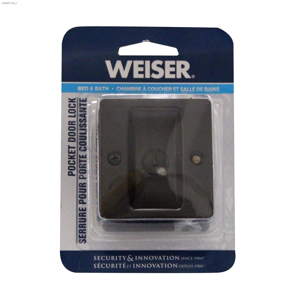 Pocket Door Lock Square Privacy Venetian Bronze