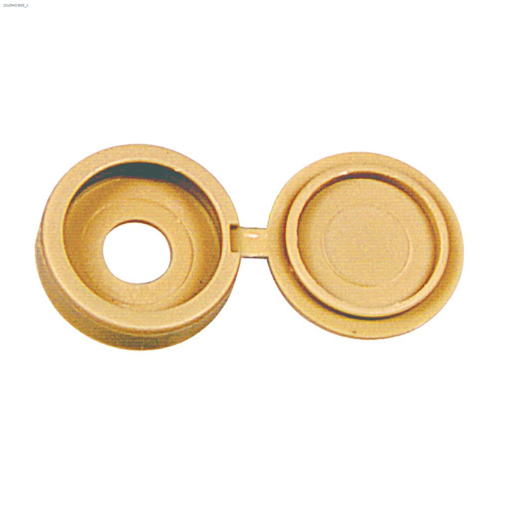 0.19" x 1/4" Nylon Beige Screw Cover-2/Pack