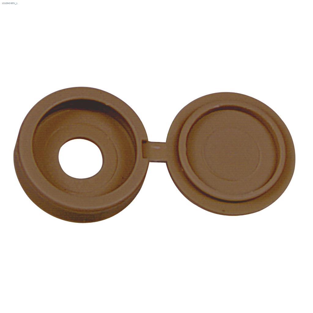 1/4" x 1/4" Nylon Brown Screw Cover-2/Pack