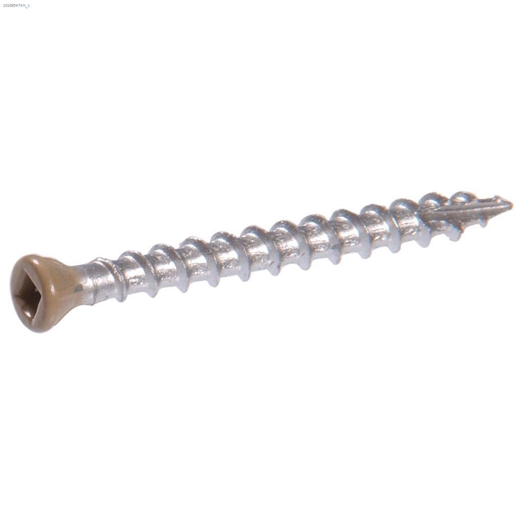 #7 x 3" Tan Trim Screw-25/Pack