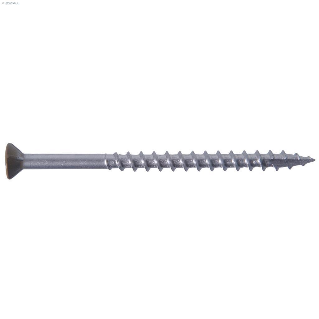 Vis de terrasse N° 10 x 3 po beige, 25/pqt