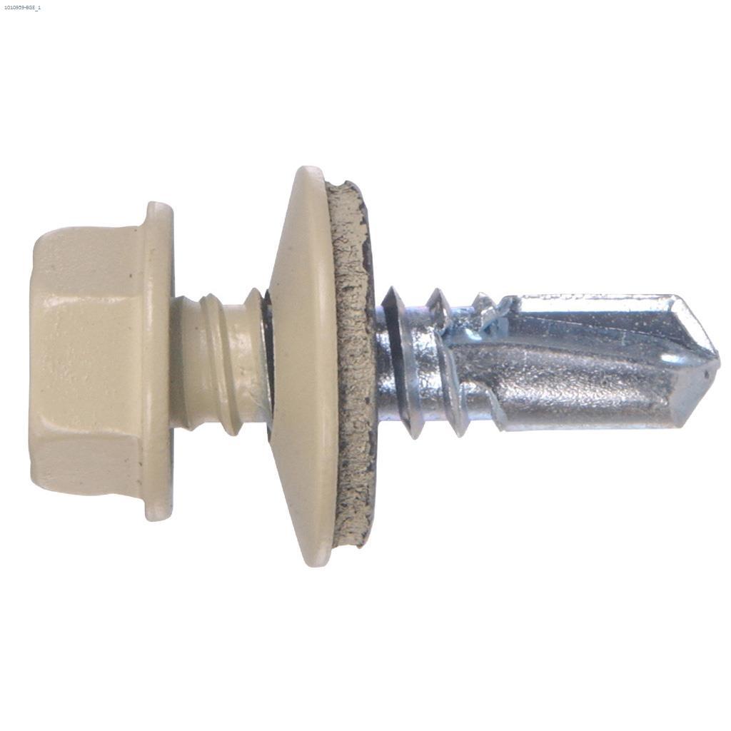 #14 x 7/8" Beige Lap Stitch Screw-35/Pack