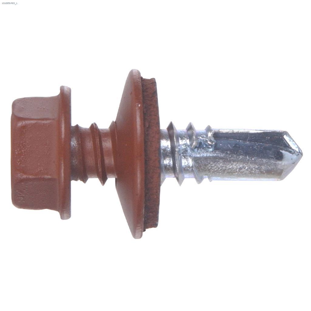 #14 x 7/8" Red Lap Stitch Screw-35/Pack