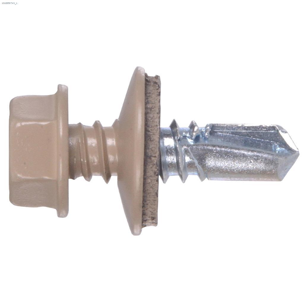 #14 x 7/8" Tan Lap Stitch Screw-35/Pack