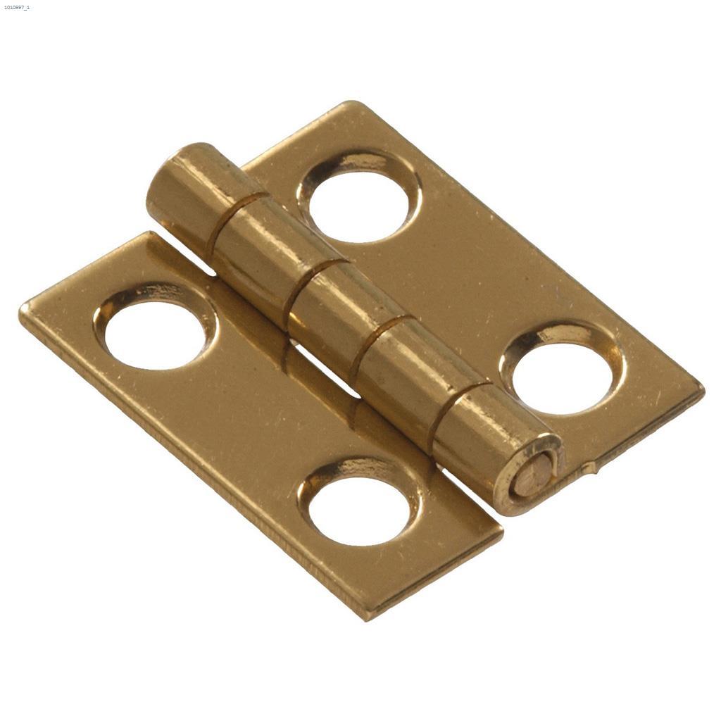 3/4" x 5/8" Solid Brass Narrow Hinge-2/Pack