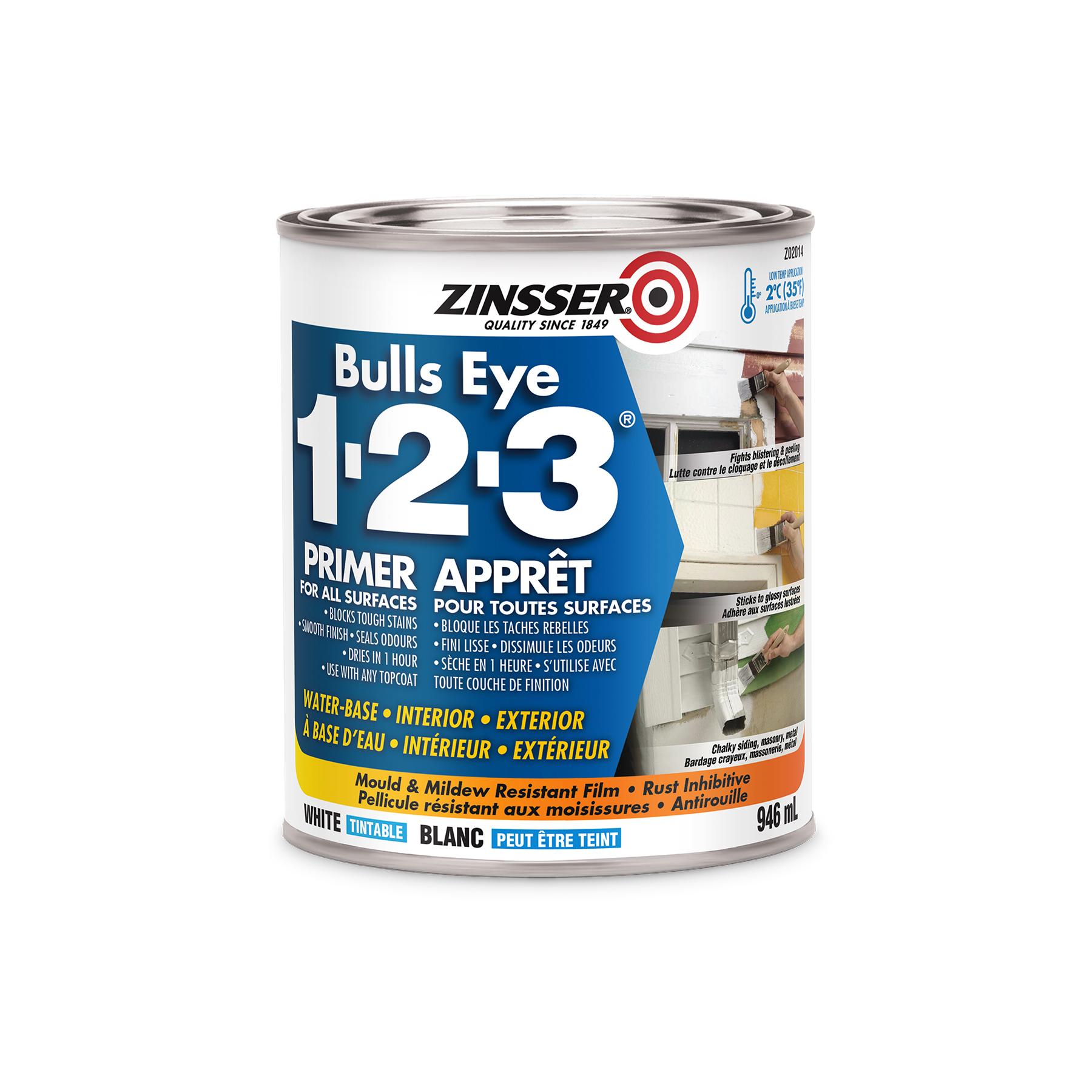 Zinsser Bulls Eye 1-2-3 Water-Based Primer 946mL