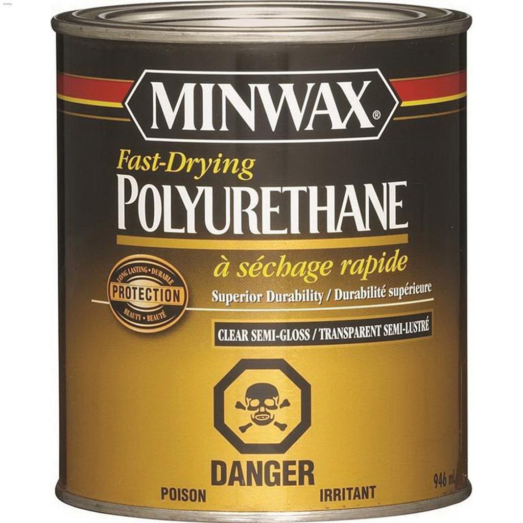 946 mL Semi-Gloss Clear Fast Drying Polyurethane Wood Stain